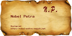 Nobel Petra névjegykártya